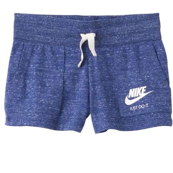 Nike Pants - Women's Nike Gym Vintage Drawstring Shorts Blue white XL casual soft